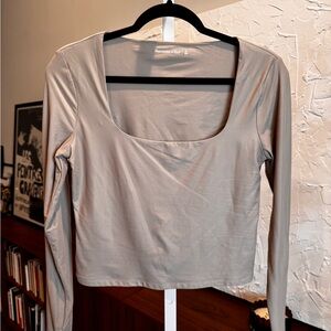 Abercrombie, Cropped Long sleeve, Beige/Taupe